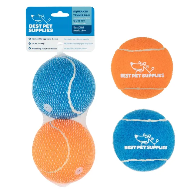 voyager-squeaky-tennis-dog-toys image 1