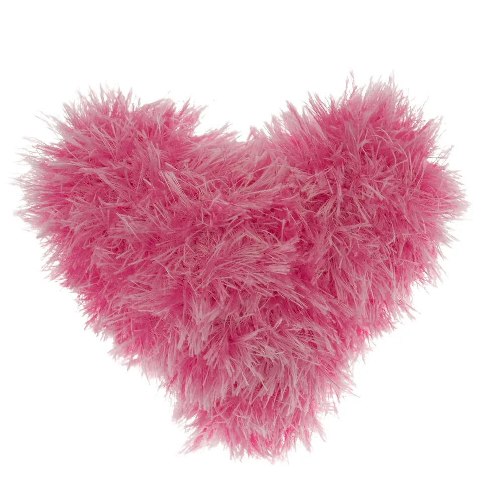 oomaloo-heart-handmade-squeaky-dog-toy-medium-5-x4-x3-funky-fur-heavy-duty-squea image 1