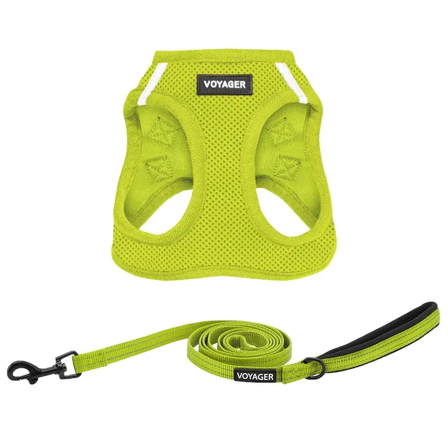 voyager-step-in-air-harness-leash-set-with-matching-trim-breathable-summer-mesh image 1