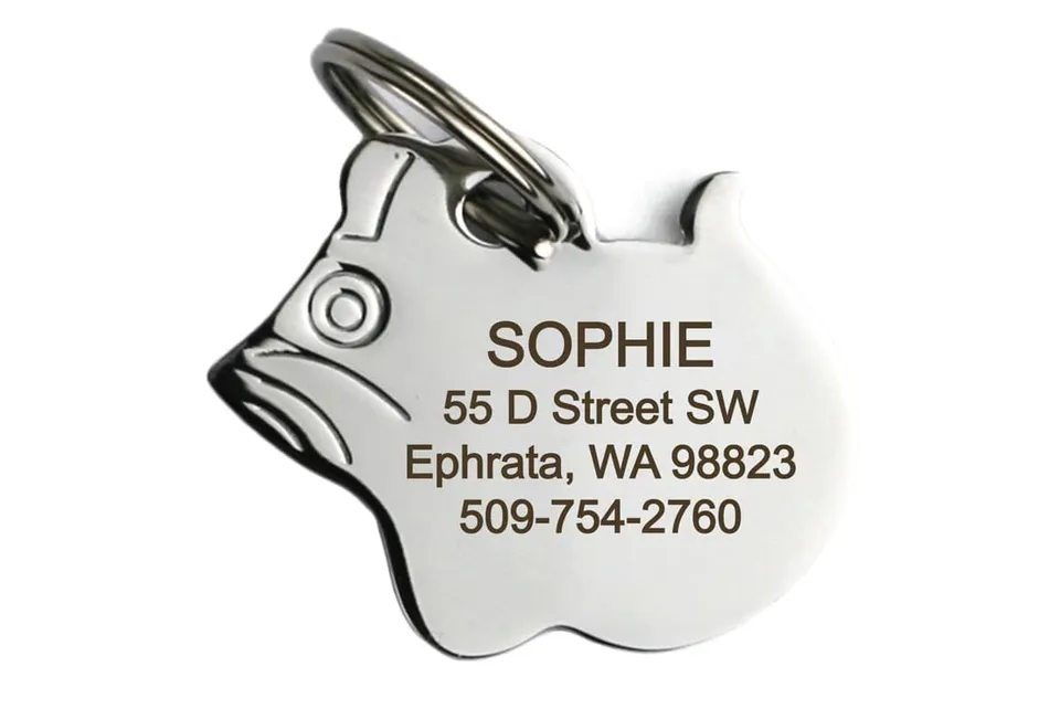 gotags-mouse-shaped-stainless-steel-cat-id-tag image 1
