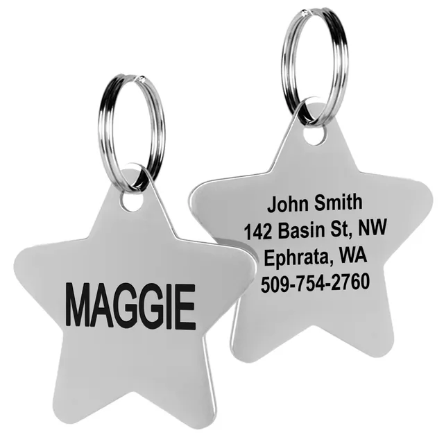 gotags-star-pet-id-tag-stainless-steel image 1