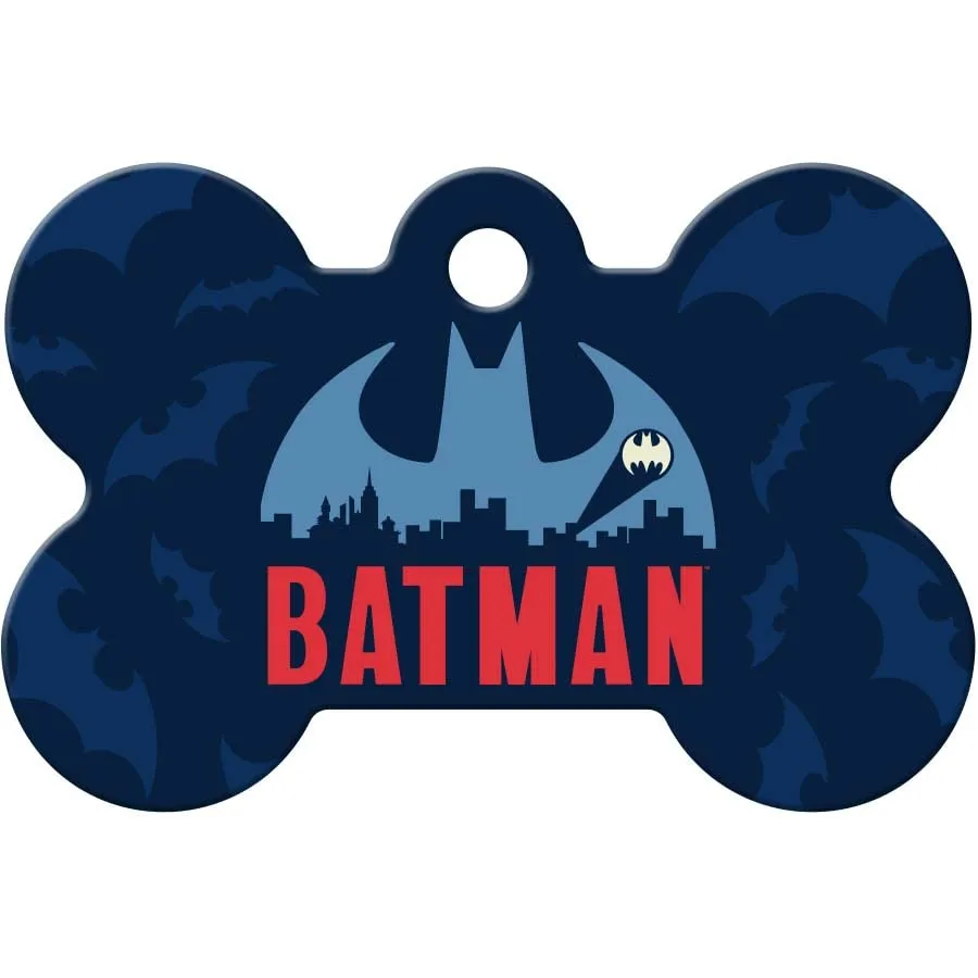 gotags-batman-dog-id-tag-premium-brass-engravable-superhero-design image 1