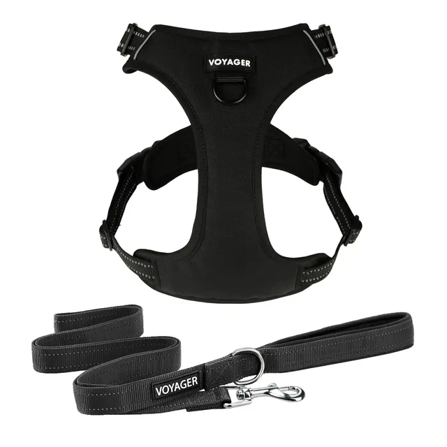 voyager-dual-attachment-dog-harness-leash-set-no-pull-control-with-front-and-bac image 1