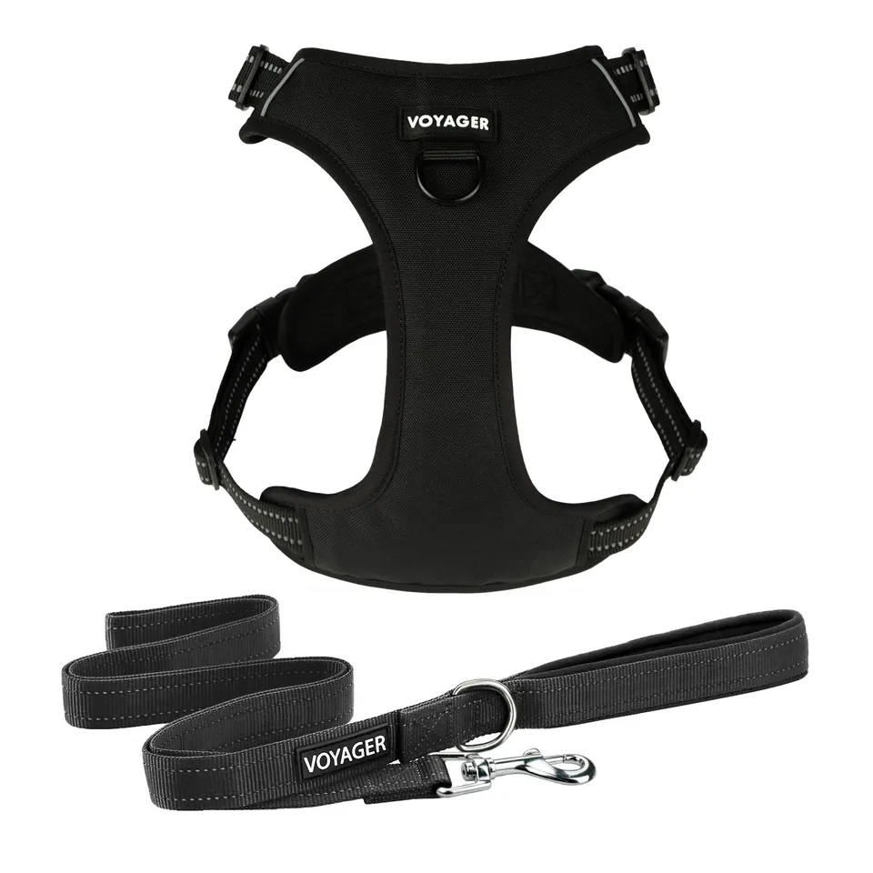 voyager-dual-attachment-dog-harness-leash-set-no-pull-control-with-front-and-bac image 1