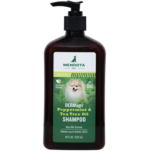 dermagic-peppermint-tea-tree-oil-shampoo-for-dogs-bonus-size-18-oz image 1