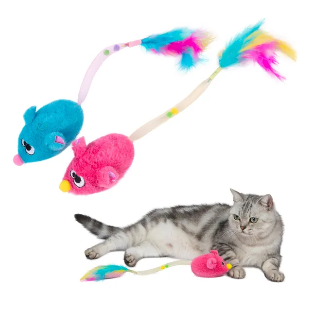 voyager-catify-squeaking-mouse-interactive-cat-toy-with-catnip image 1