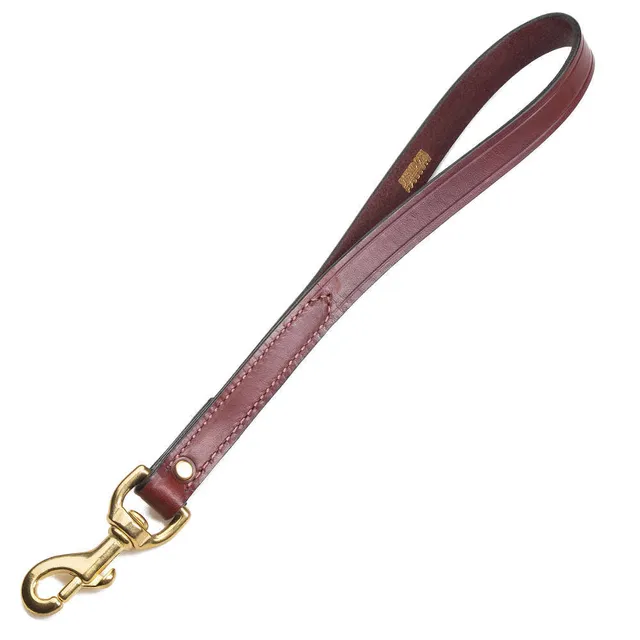 mendota-pet-leather-traffic-leash-chestnut-3-4-x-12 image 1