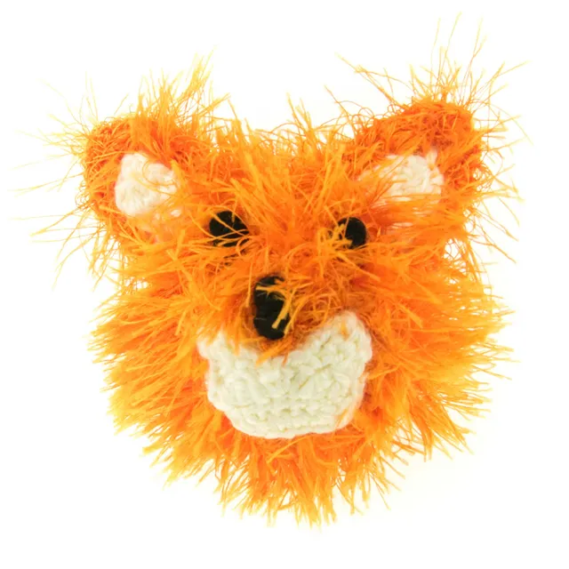 mendota-pet-ballhead-fox-handmade-squeaky-dog-toy image 1