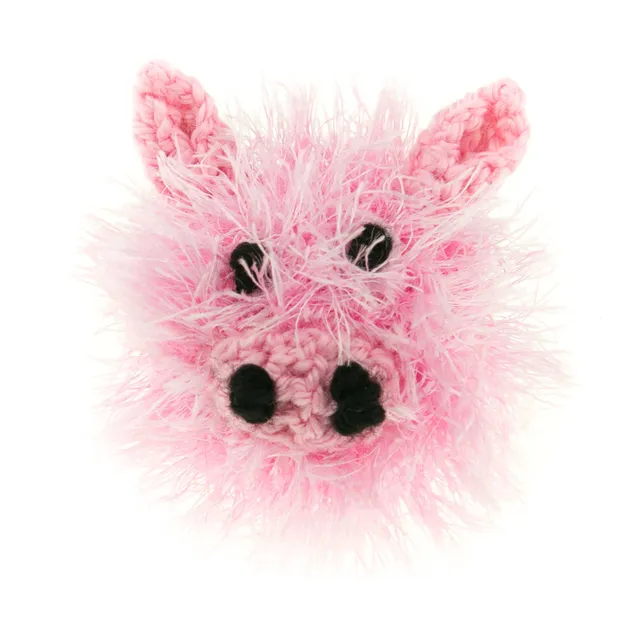 mendota-pet-ballhead-pig-handmade-squeaky-dog-toy-small-3-x3-x3 image 1