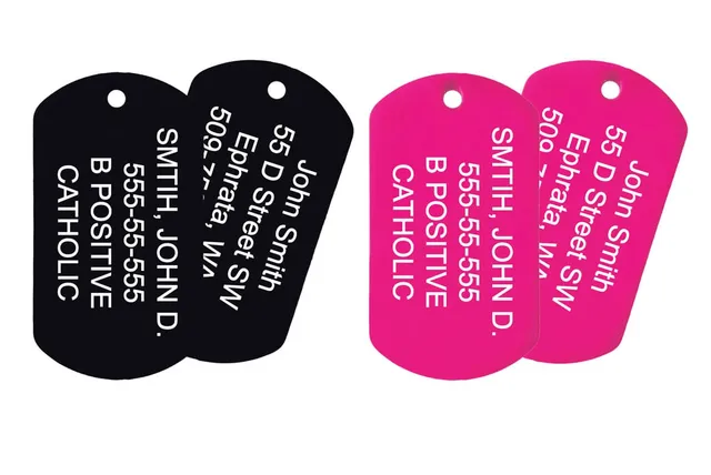 gotags-engraved-military-dog-tag-necklace-set-2-custom-aluminum-tags-8-colors-2- image 1