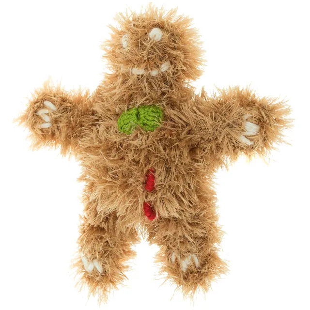 mendota-pet-gingerbread-man-handmade-squeaky-dog-toy image 1