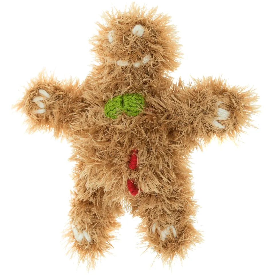 mendota-pet-gingerbread-man-handmade-squeaky-dog-toy image 1