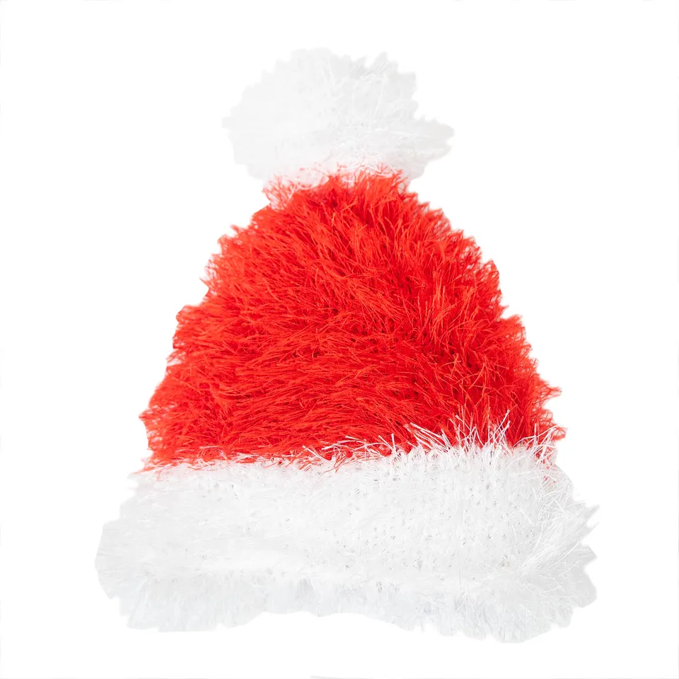 mendota-pet-oomaloo-santa-hat-handmade-squeaky-dog-toy image 1