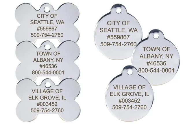 gotags-municipal-dog-license-tags-in-stainless-steel-bulk-custom-city-license-ta image 1