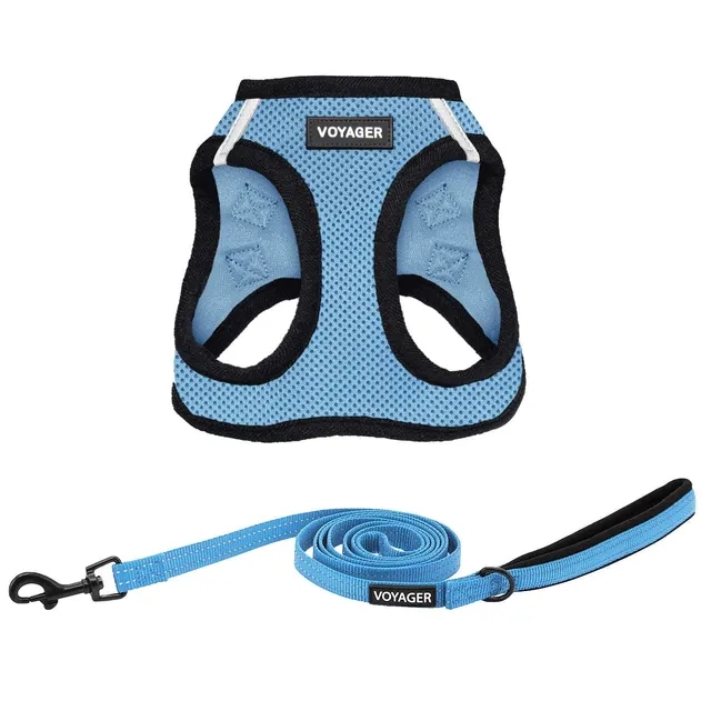 voyager-step-in-air-harness-leash-set-lightweight-mesh-with-premium-leash image 1
