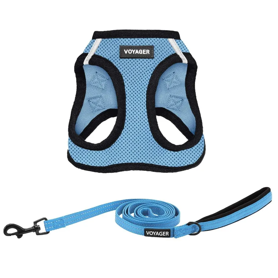 voyager-step-in-air-harness-leash-set-lightweight-mesh-with-premium-leash image 1