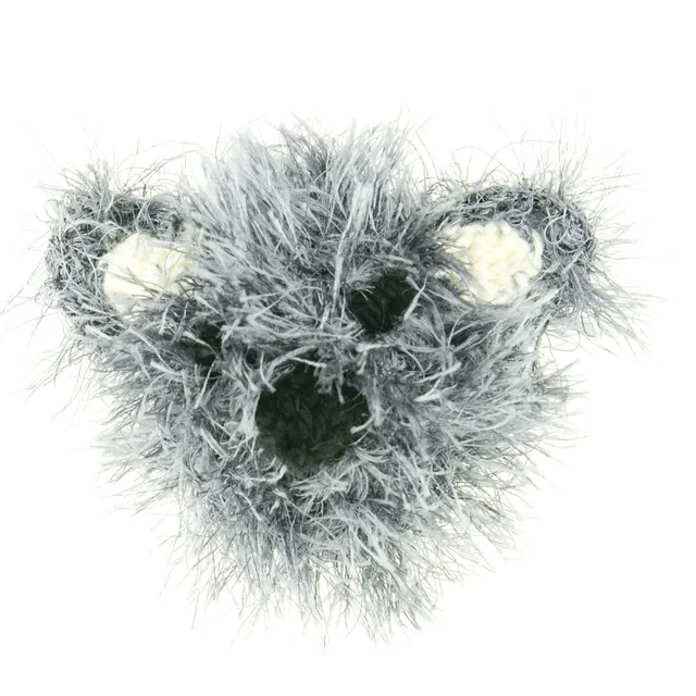 mendota-pet-ballhead-koala-handmade-squeaky-dog-toy-small-3-x3-x3 image 1