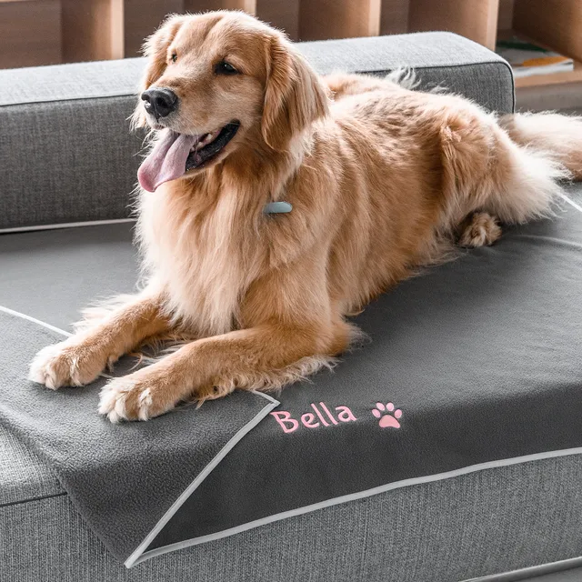 gotags-personalized-fleece-dog-blanket-custom-embroidered-with-pet-s-name image 1