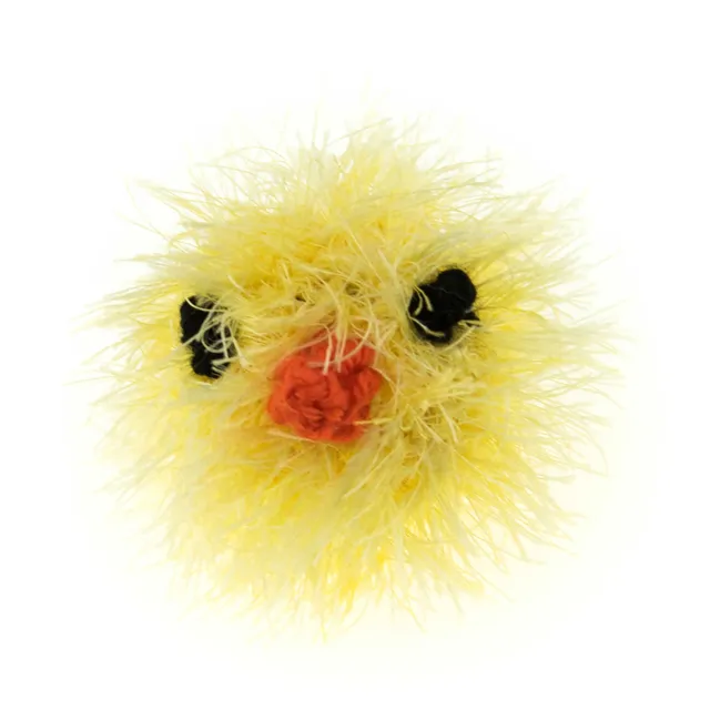 mendota-pet-oomaloo-ballhead-chick-handmade-squeaky-dog-toy image 1