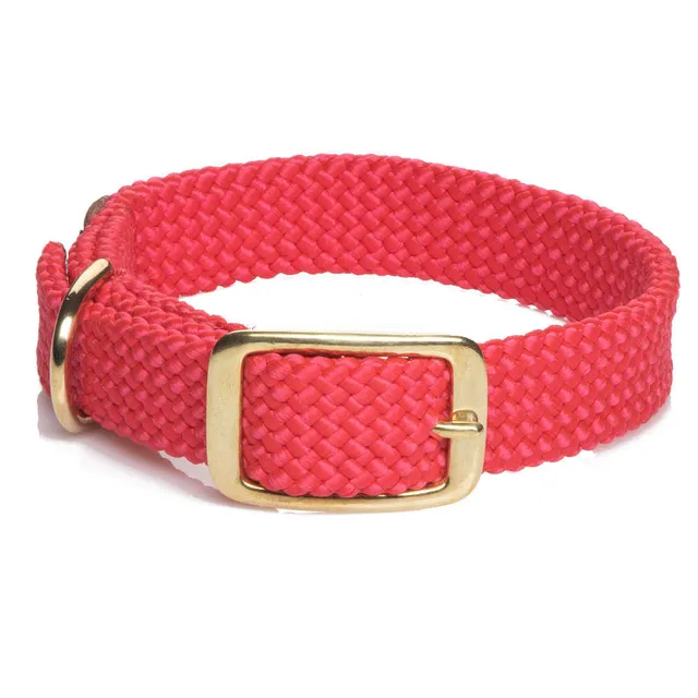 mendota-pet-double-braid-collar-brass-junior-9-16-or-standard-1 image 1