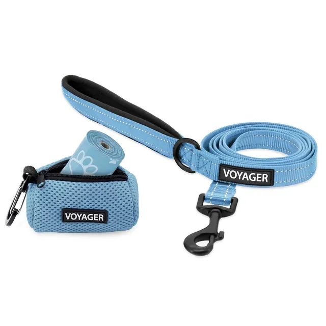 voyager-reflective-leash-with-waste-bag-dispenser image 1