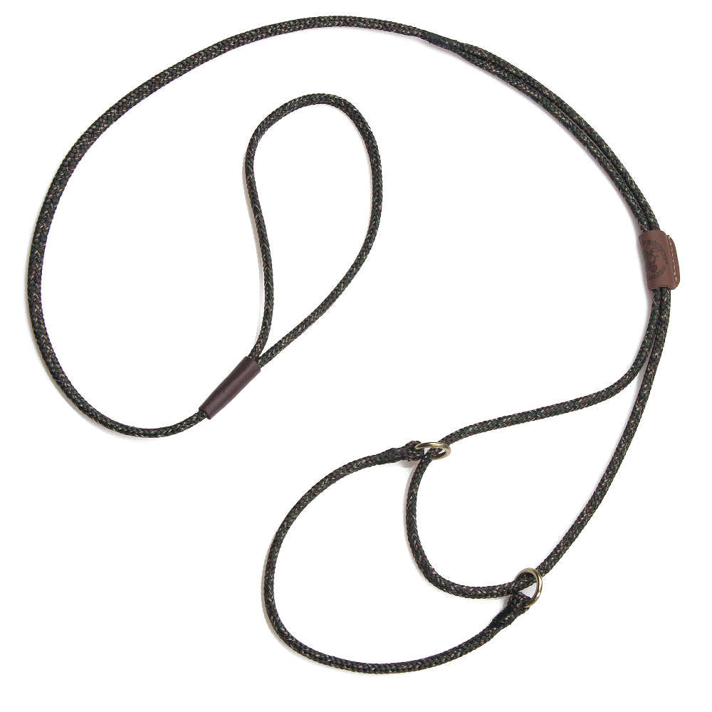mendota-pet-martingale-show-leash-soft-diamond-braid-with-leather-slide image 6