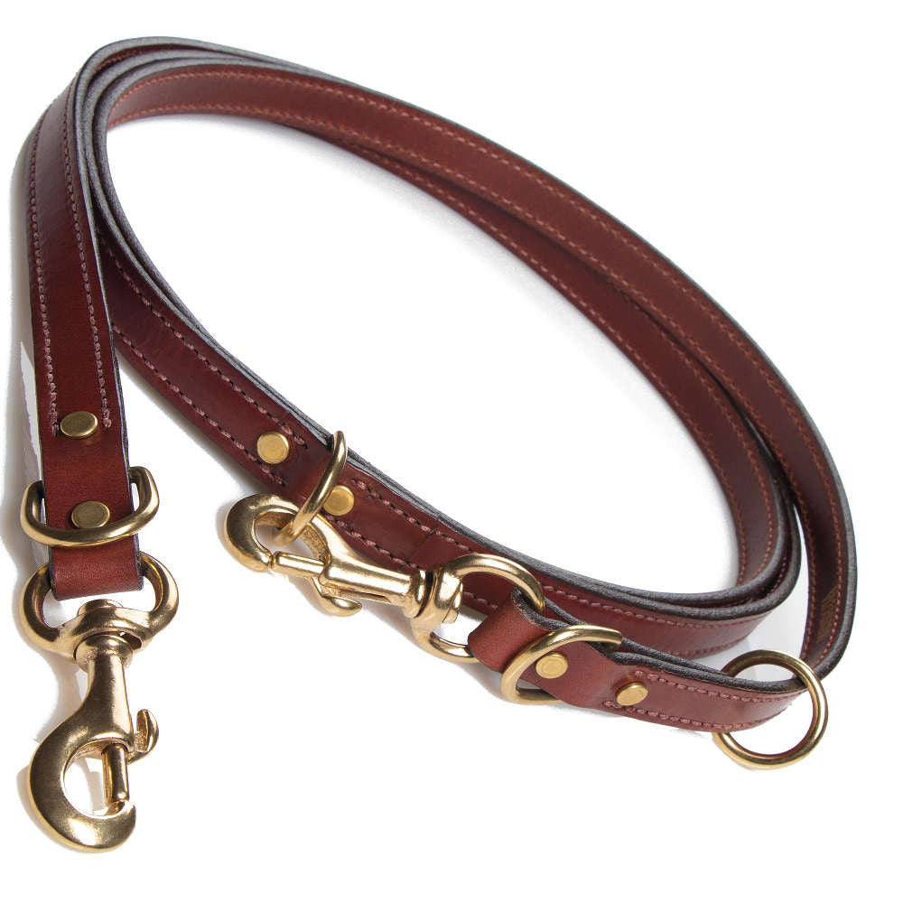 mendota-pet-leather-jaeger-lead-chestnut-3-4-x-8 image 1
