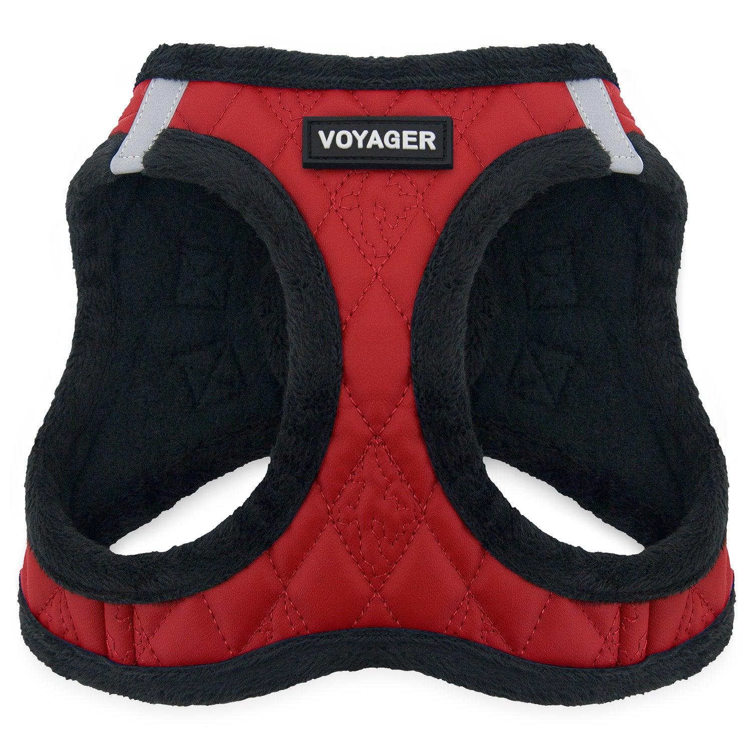 voyager-step-in-plush-faux-leather-pet-harness image 1