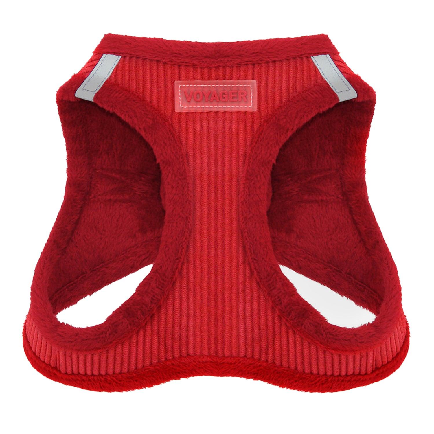 voyager-step-in-plush-corduroy-pet-harness-soft-reflective-vest-style-harness-fo image 1