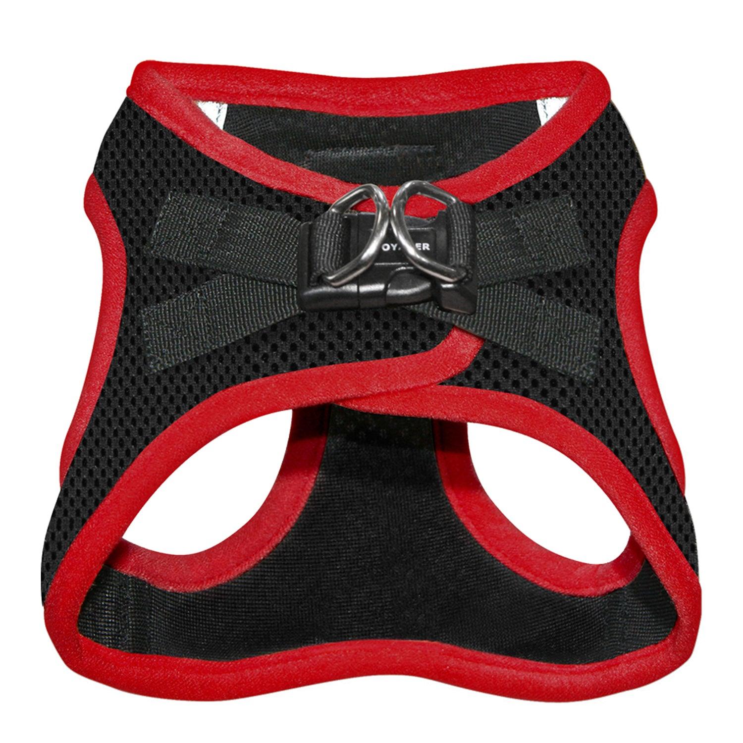 voyager-step-in-air-pet-harness-black-with-color-trim image 3