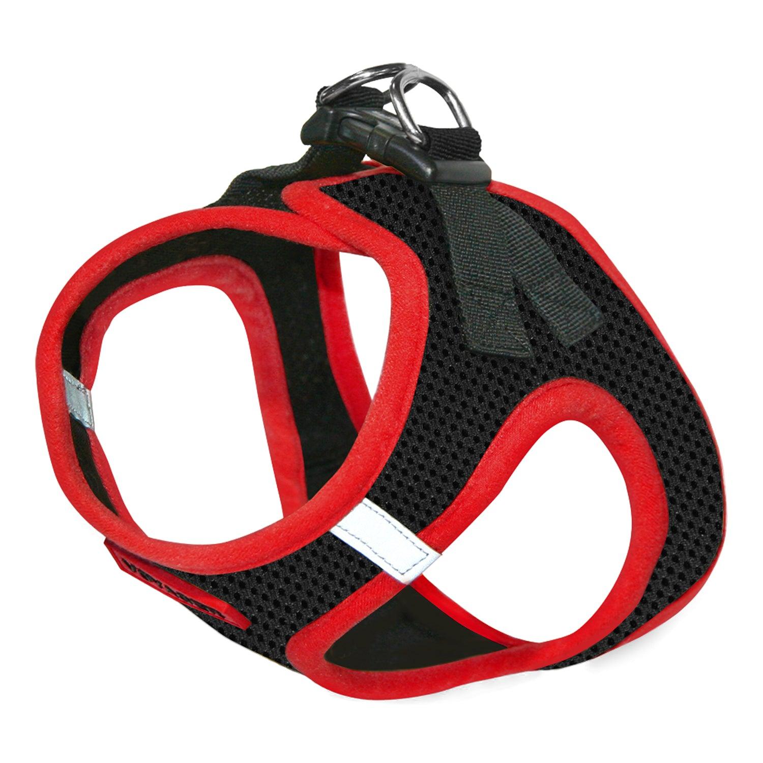 voyager-step-in-air-pet-harness-black-with-color-trim image 4
