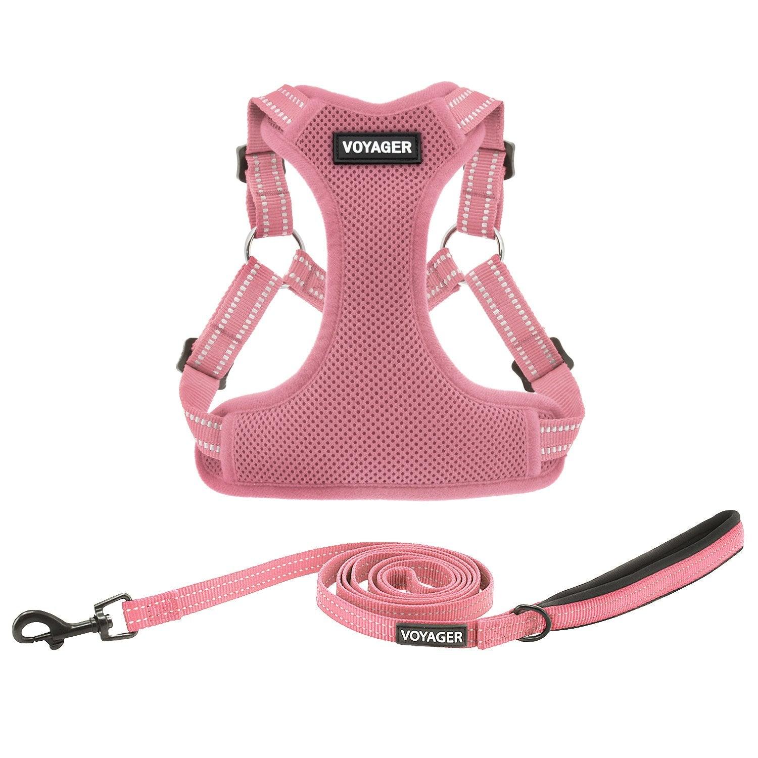 voyager-step-in-flex-harness-leash-set-with-air-mesh-adjustable-reflective-5-lea image 1
