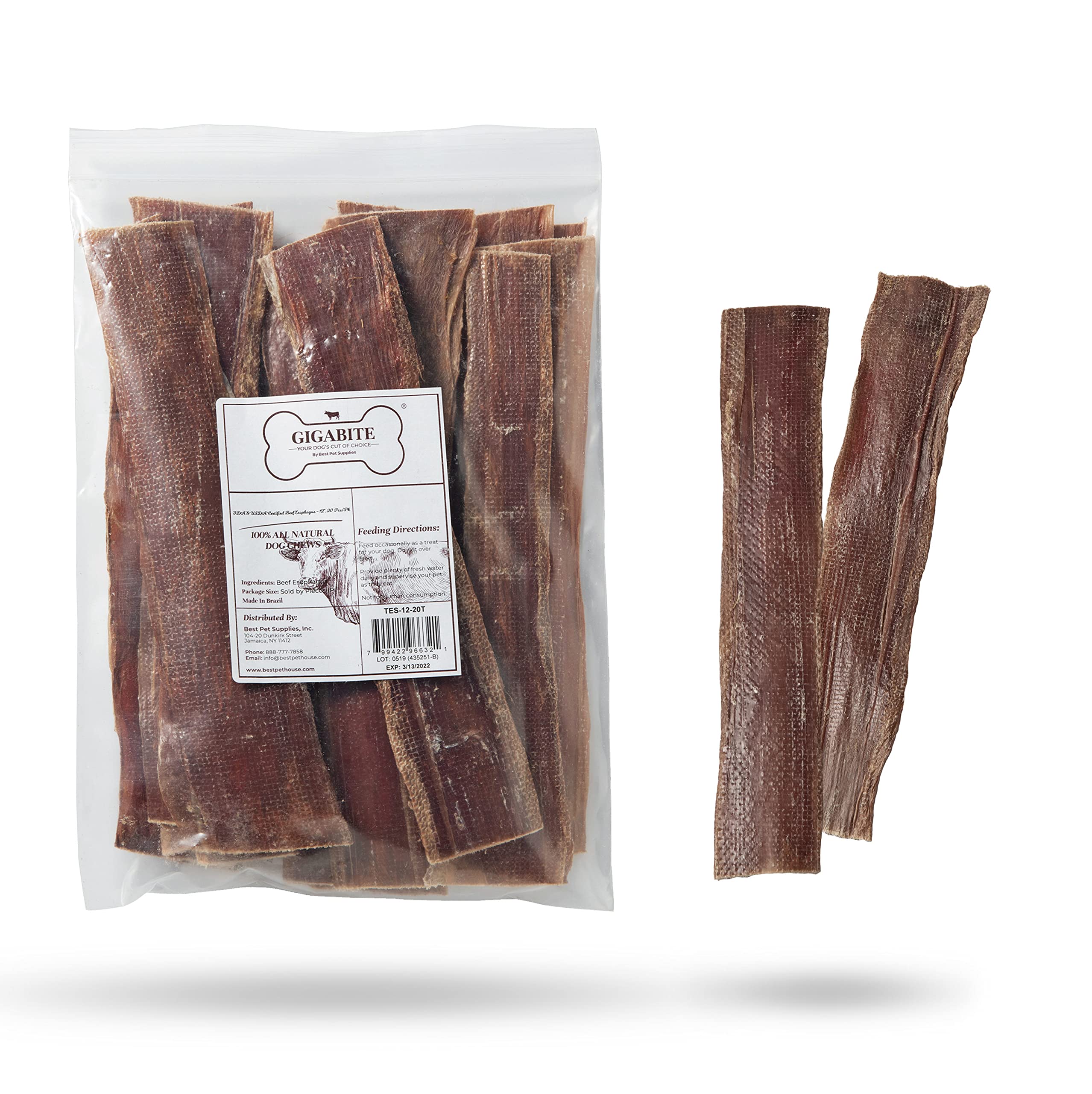 voyager-gigabite-beef-esophagus-dog-treats-100-natural-single-ingredient-gullet- image 5