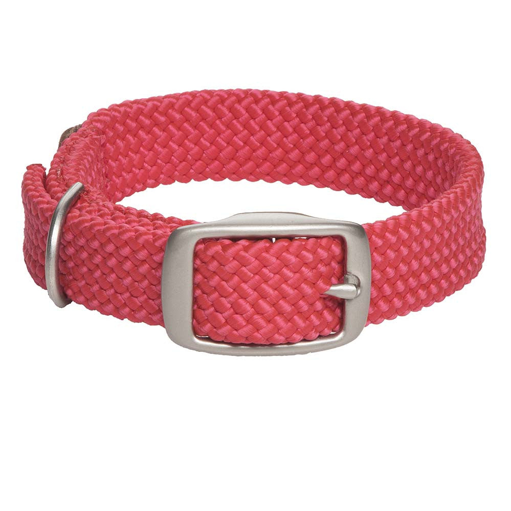 mendota-pet-double-braid-collar-satin-nickel image 2