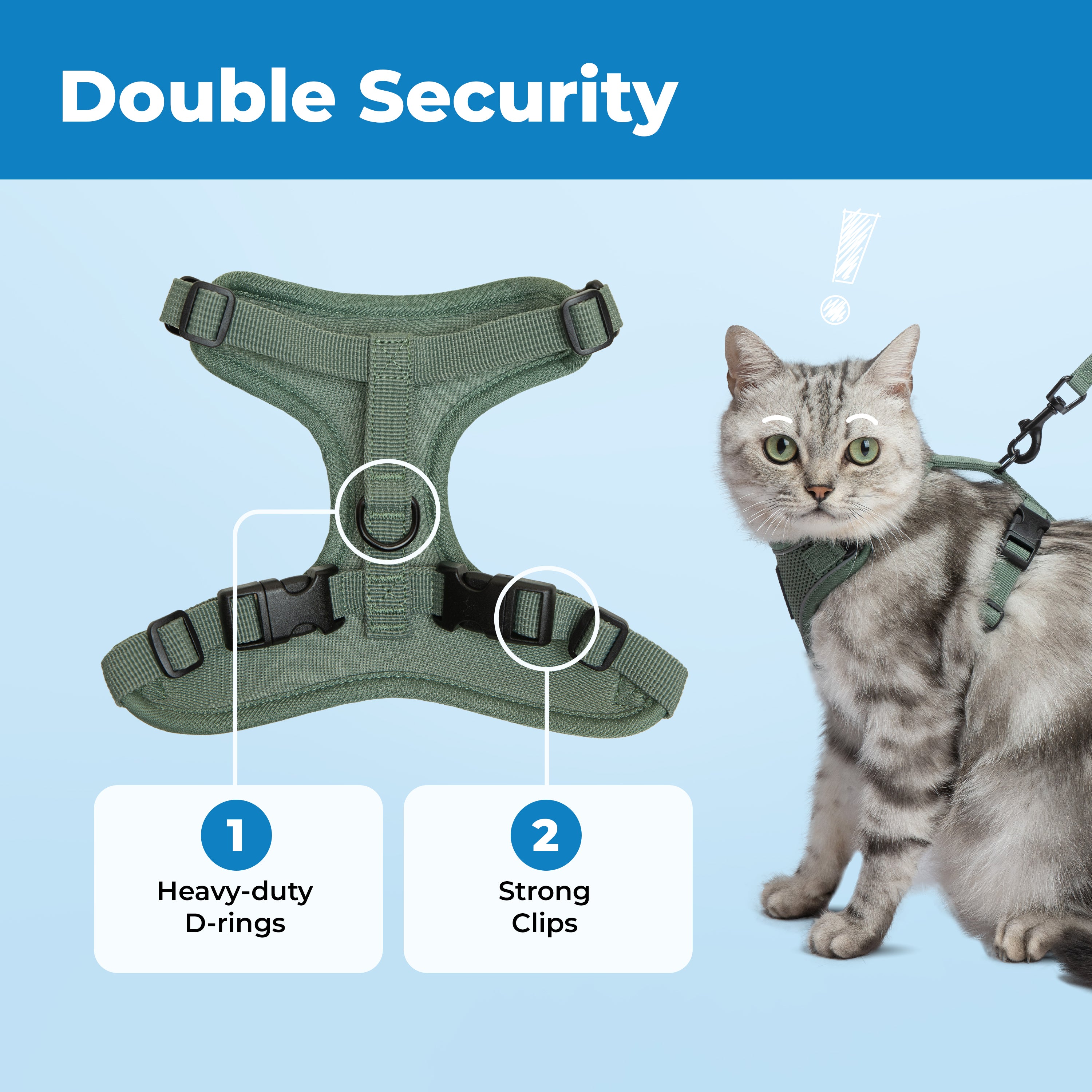 voyager-escape-proof-cat-harness-and-leash-with-matching-trim image 7