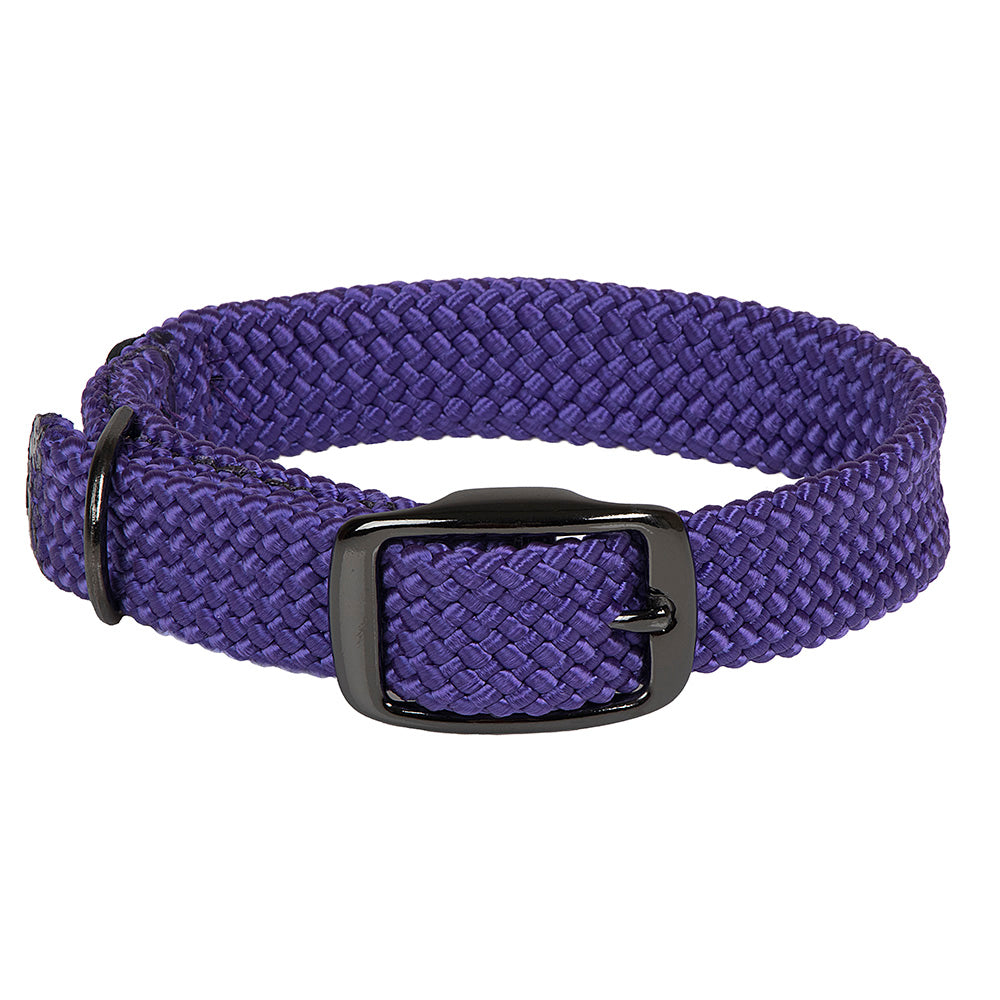 mendota-pet-double-braid-collar-black-metallic image 4