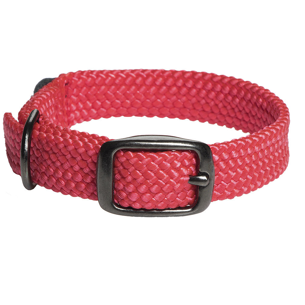 mendota-pet-double-braid-collar-black-metallic image 2
