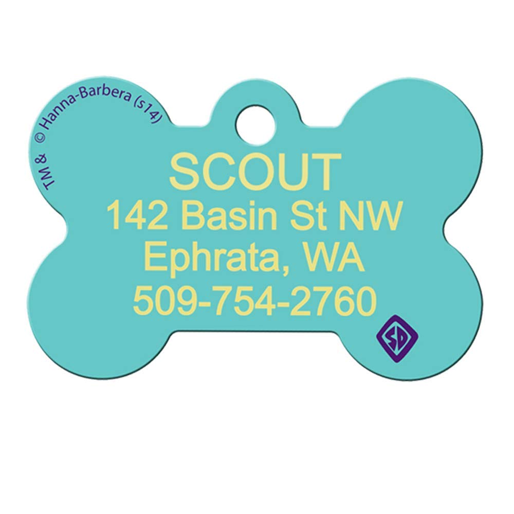 gotags-scooby-doo-dog-id-tag-licensed-brass-two-shapes image 4