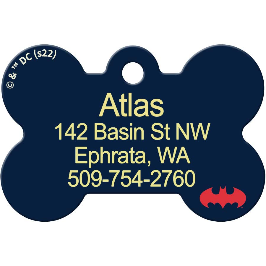 gotags-batman-dog-id-tag-premium-brass-engravable-superhero-design image 2
