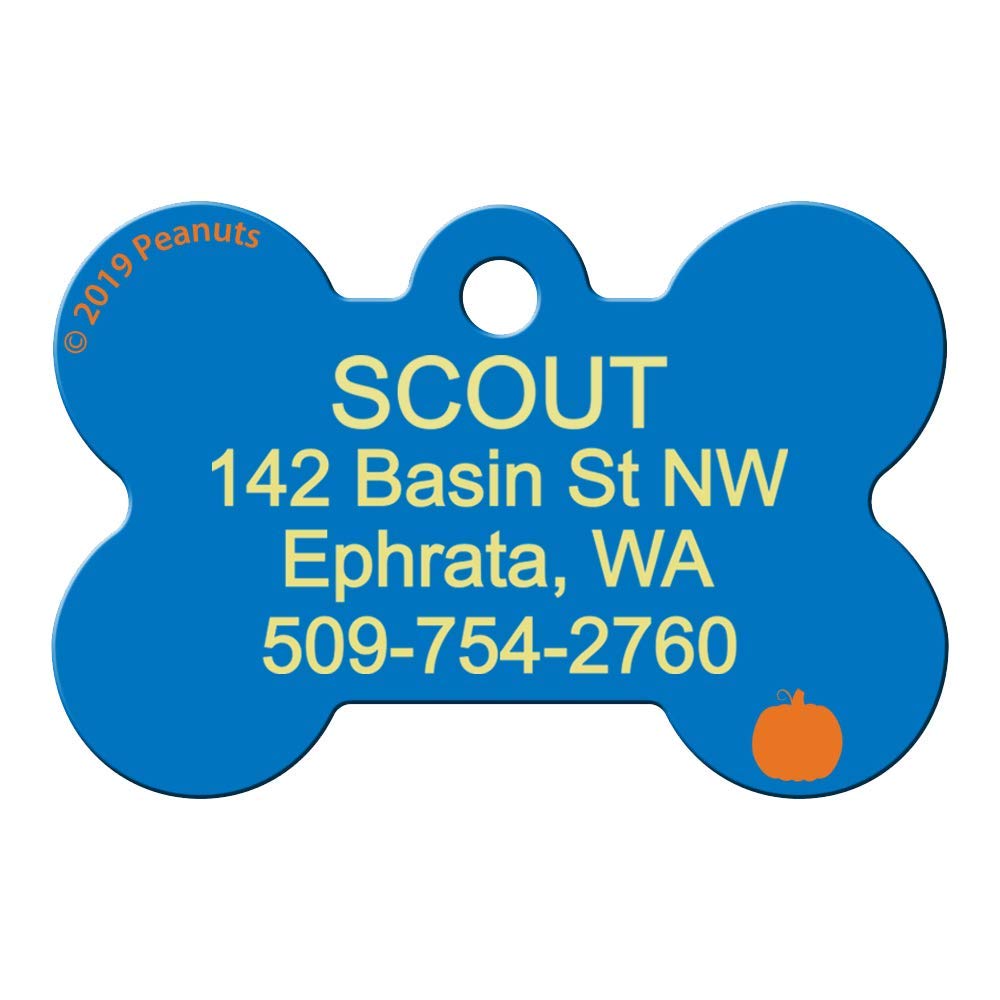 gotags-halloween-snoopy-dog-id-tag-personalized-solid-brass-peanuts-tag-4-spooky image 6