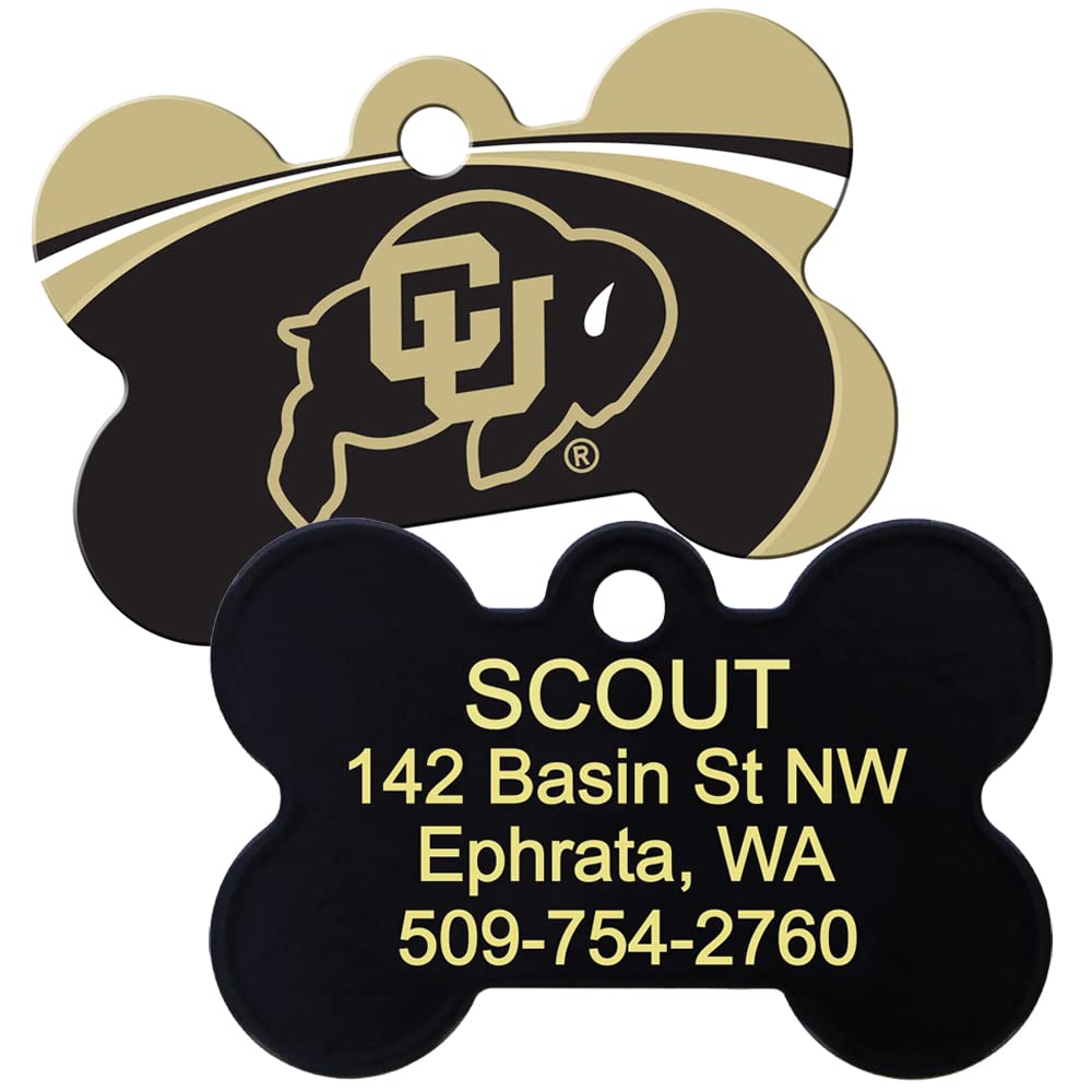 gotags-ncaa-team-bone-dog-id-tag-officially-licensed-brass-custom-engraved image 8