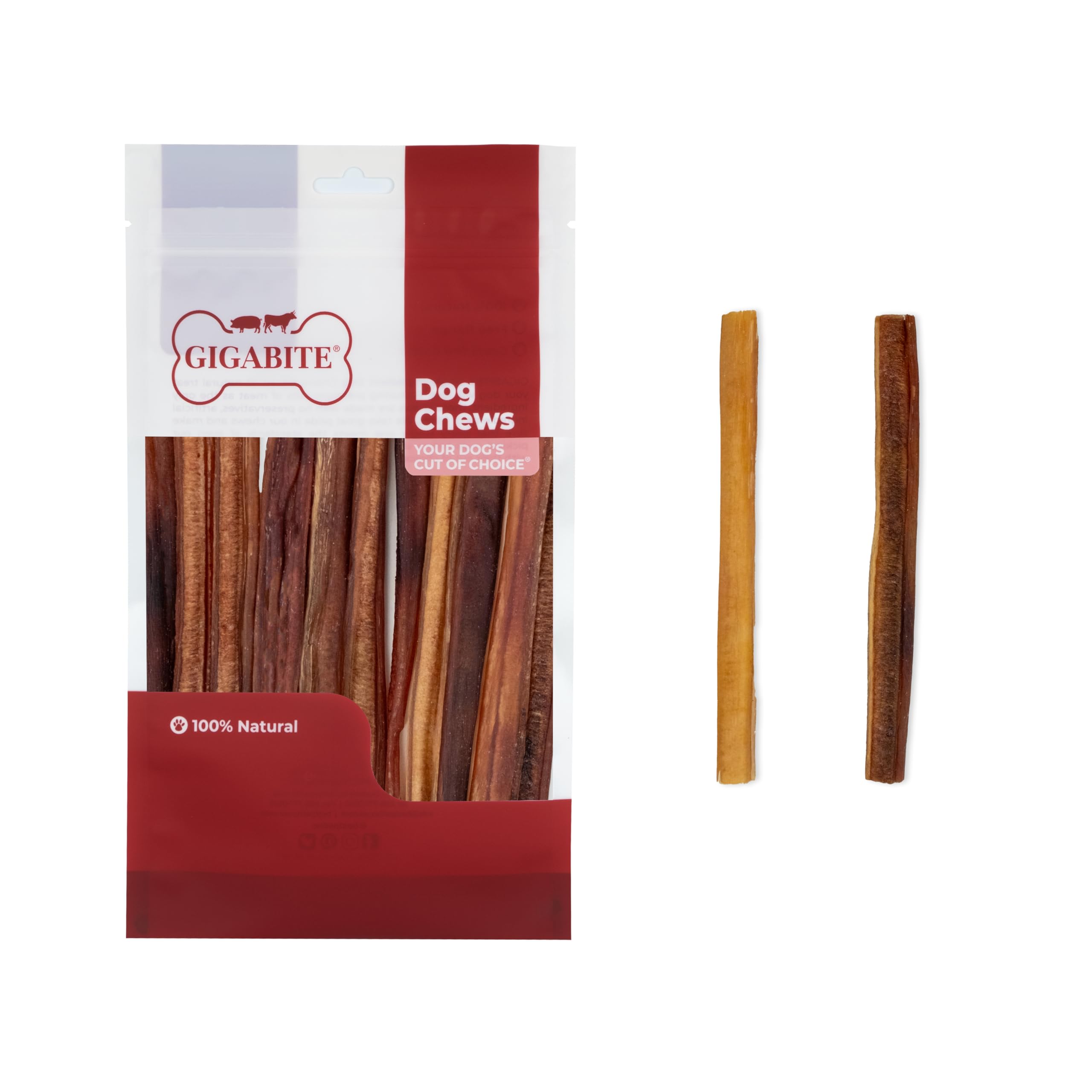 gigabite-half-cut-bully-sticks-for-dogs-low-odor-grass-fed-6-inch-12-count image 4