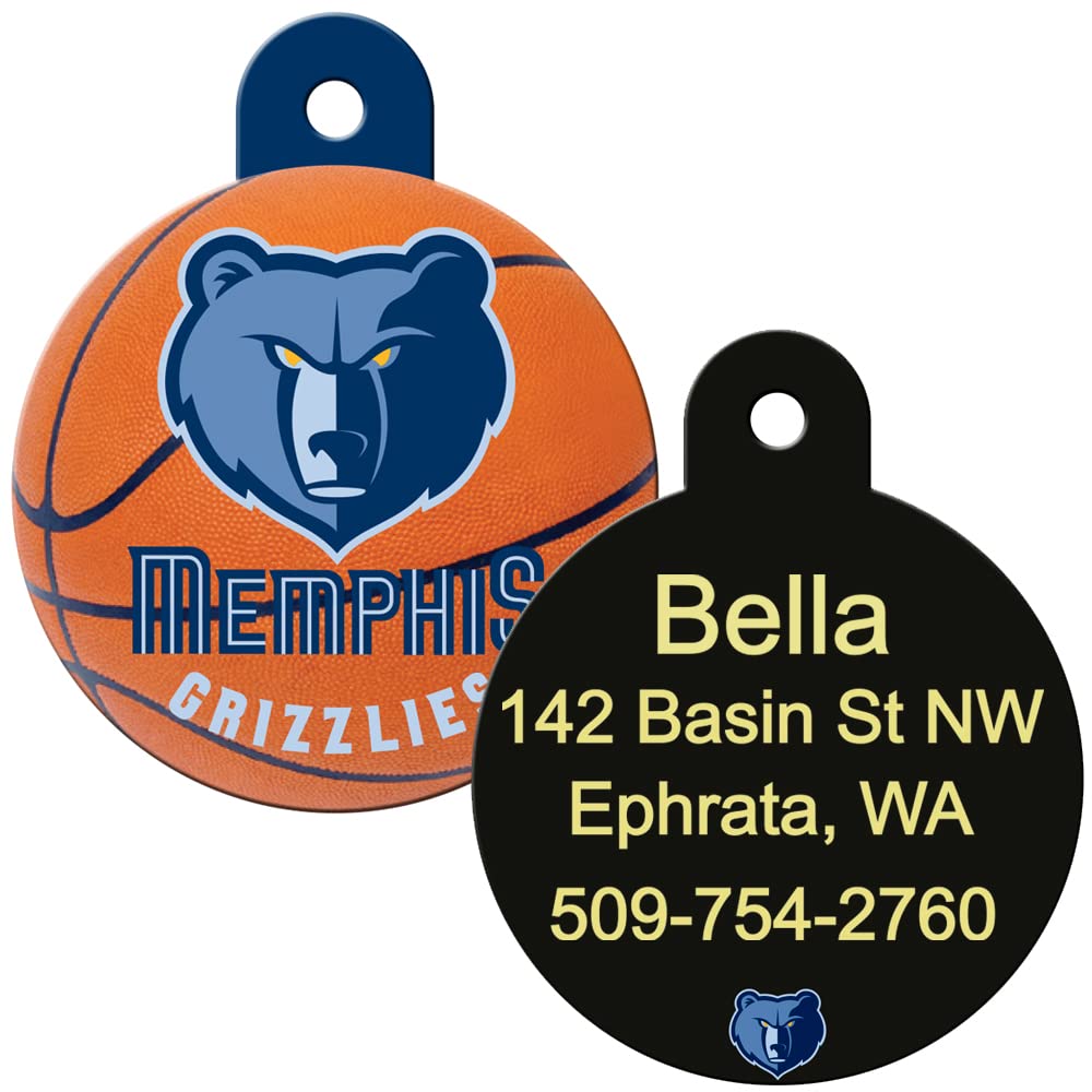 gotags-nba-team-round-dog-id-tag-licensed-brass-personalized image 7