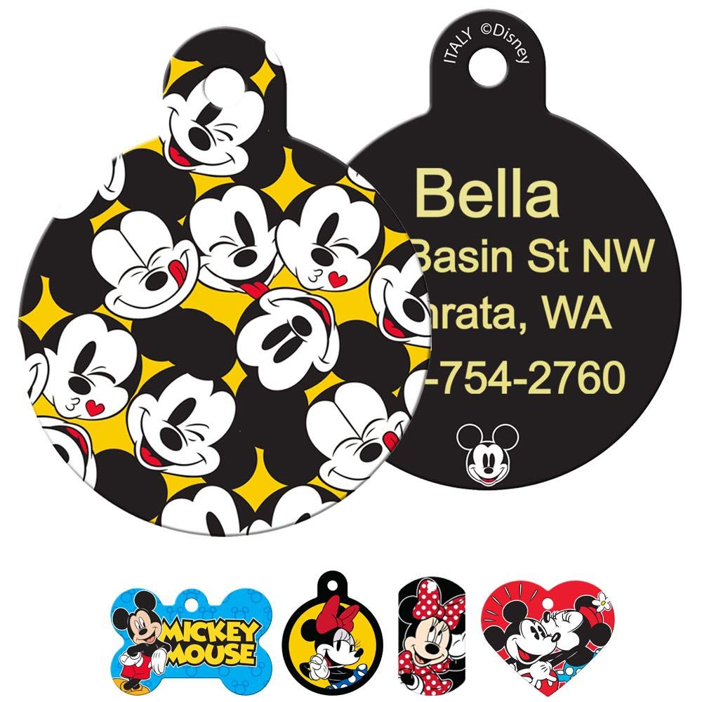 gotags-disney-mickey-minnie-mouse-dog-id-tag-personalized-engraved-brass-pet-tag image 2
