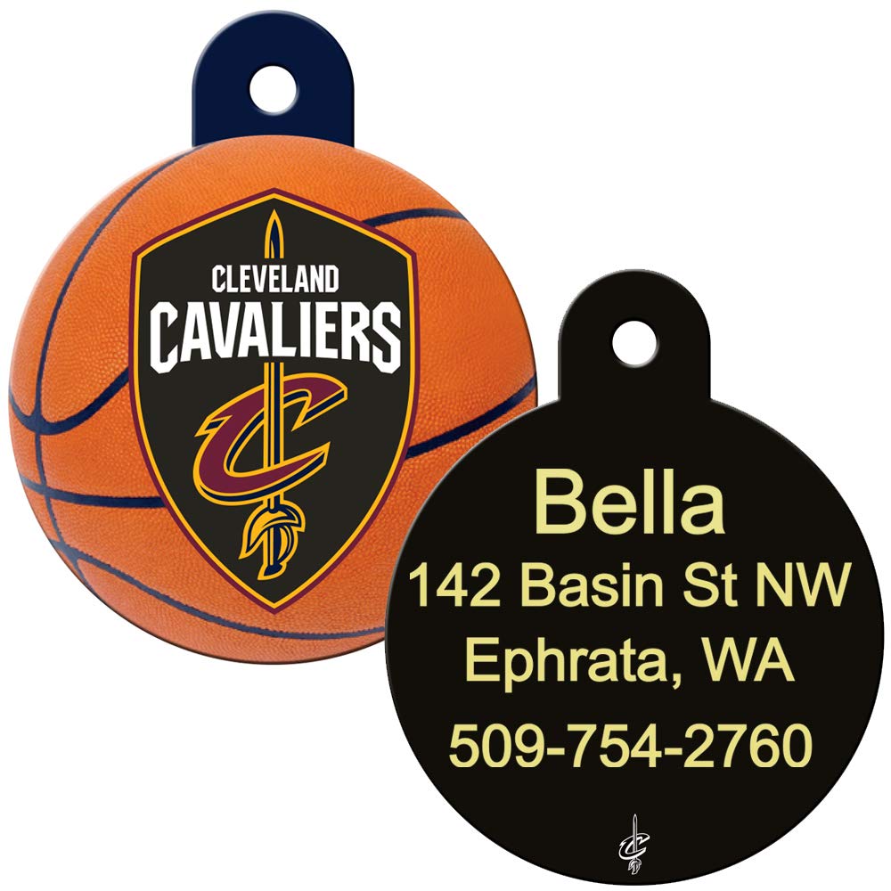 gotags-nba-team-round-dog-id-tag-licensed-brass-personalized image 4