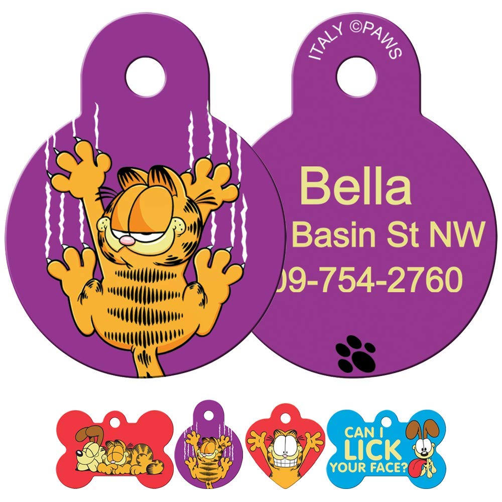 gotags-garfield-odie-dog-id-tag-engraved-solid-brass-comic-strip-pet-tag image 3