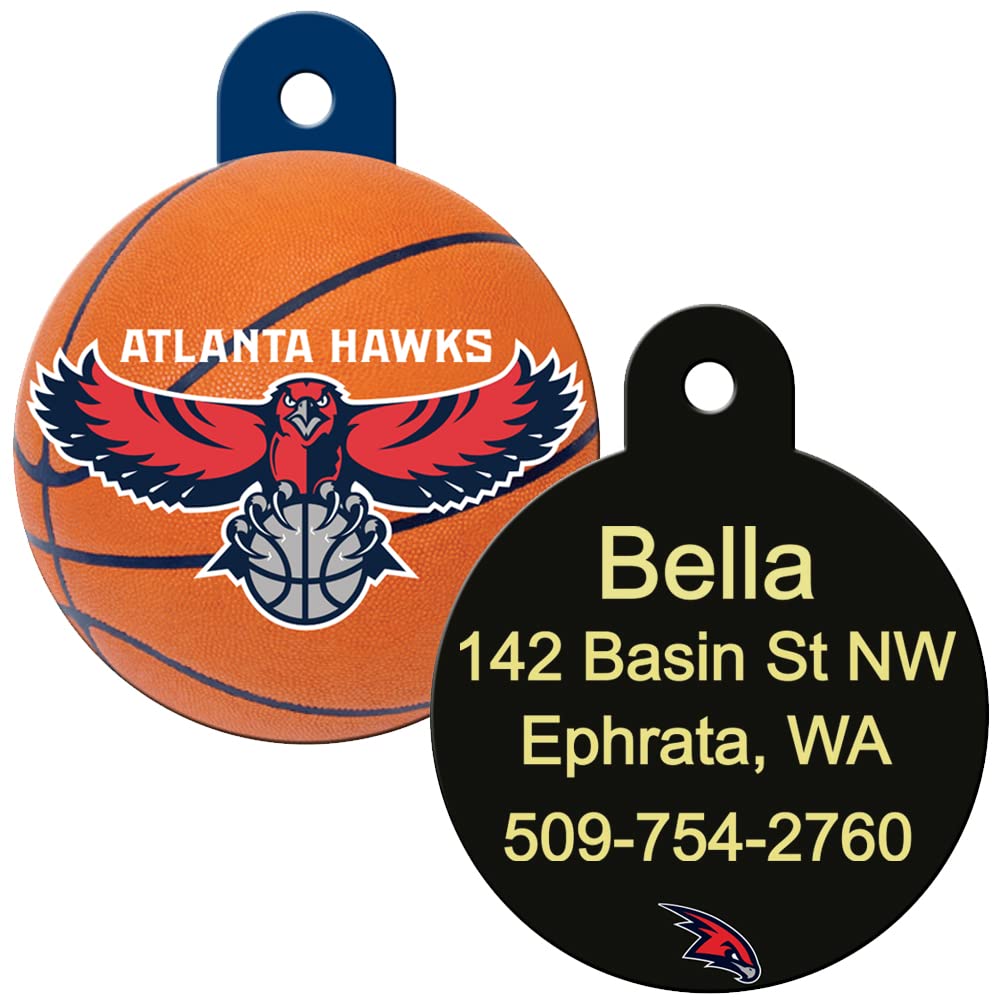 gotags-nba-team-round-dog-id-tag-licensed-brass-personalized image 8