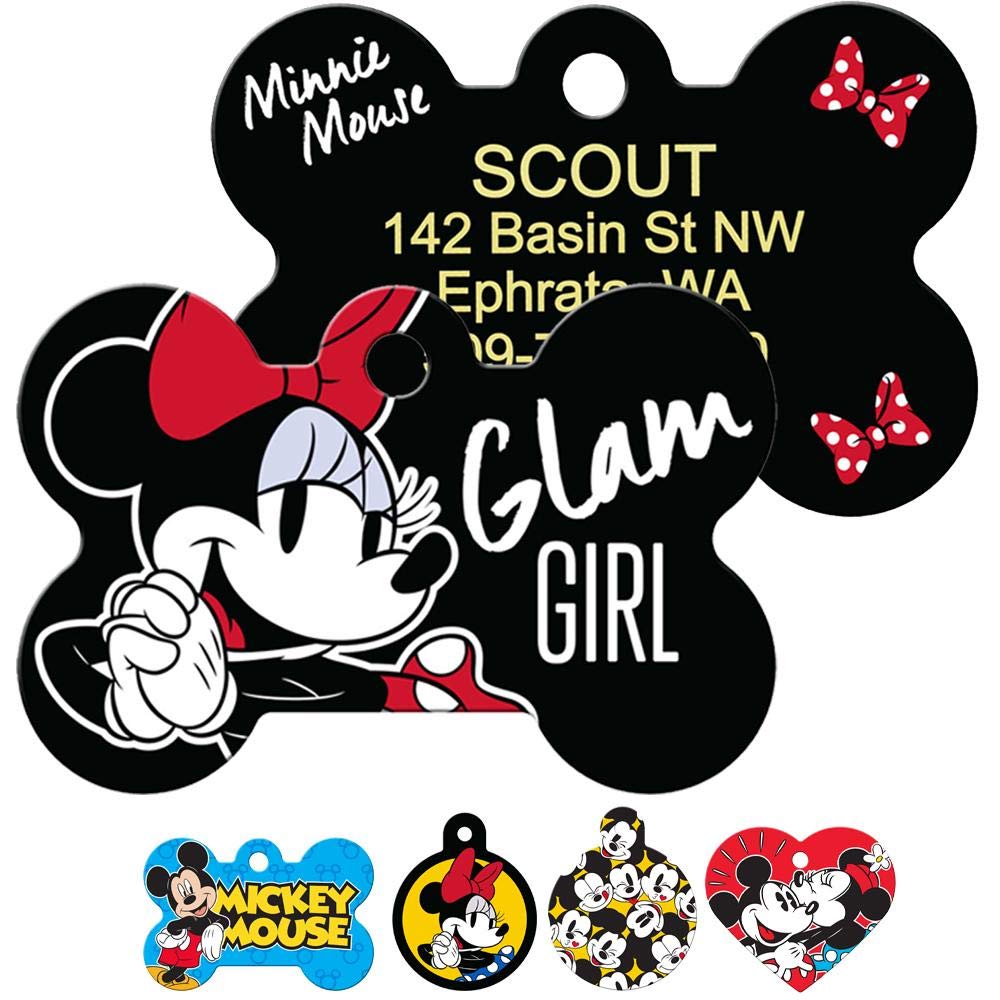 gotags-disney-mickey-minnie-mouse-dog-id-tag-personalized-engraved-brass-pet-tag image 3