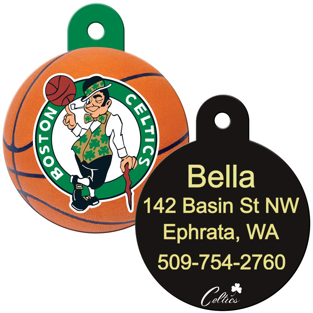 gotags-nba-team-round-dog-id-tag-licensed-brass-personalized image 5
