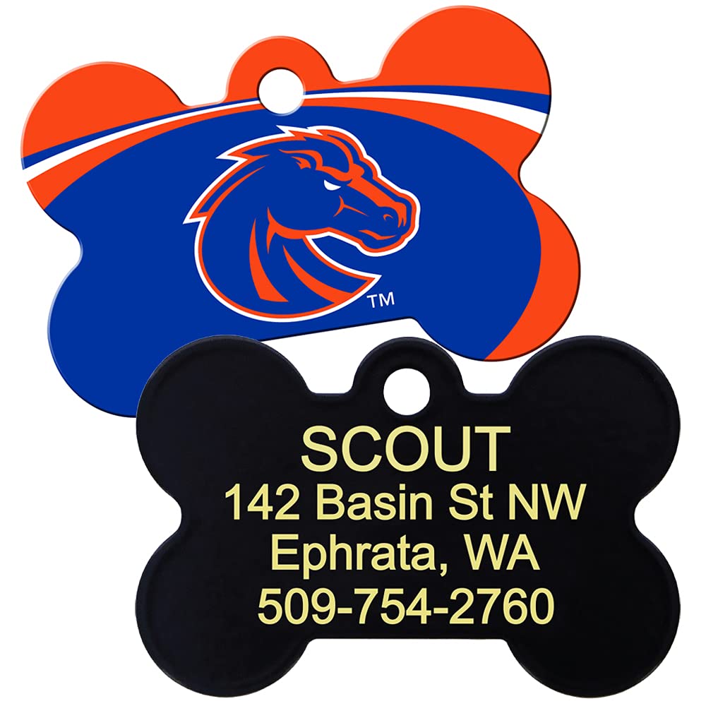 gotags-ncaa-team-bone-dog-id-tag-officially-licensed-brass-custom-engraved image 6